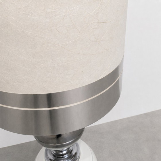 Large 1970s Space Age Vintage Lamp – Table lamps, Silver (photo 5 of 6)