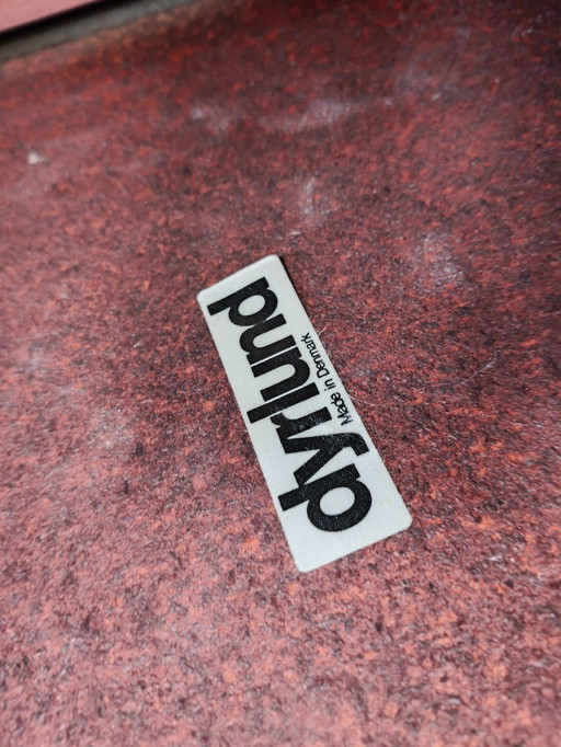 Pair of wooden and slate stone coffee tables by Dyrlund, 1960s 