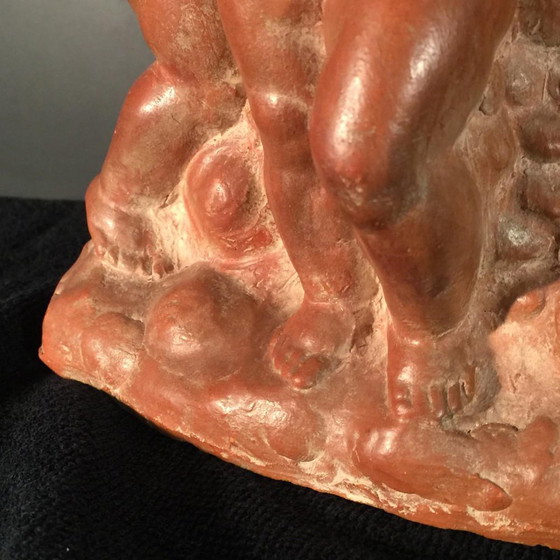 Joseph Witterwulghe, Sculptures Art Déco Abondance & Putti, 1925, Terre Cuite – Art Deco (photo 3 of 18)