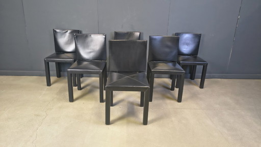 Arcadia dining chairs by Paolo Piva for B& B Italia set of 6