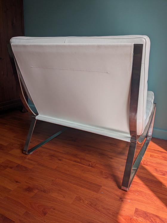 Image 1 of Weiße Ledersessel Natuzzi