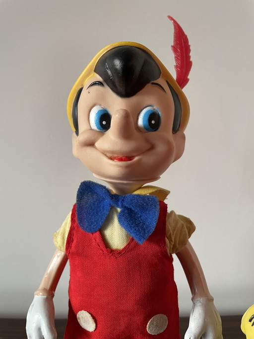 Disney Pinokkio en Goofy poppen uit 1960