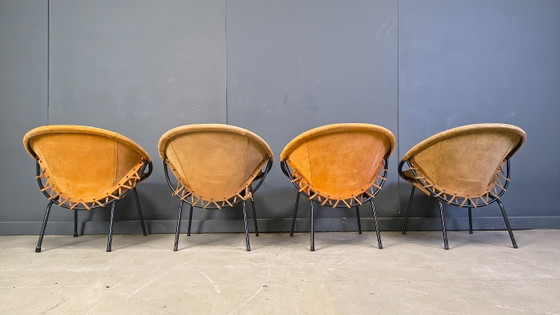 Image 1 of Vintage balloon chairs by Lush & co, 1960s - set of 4