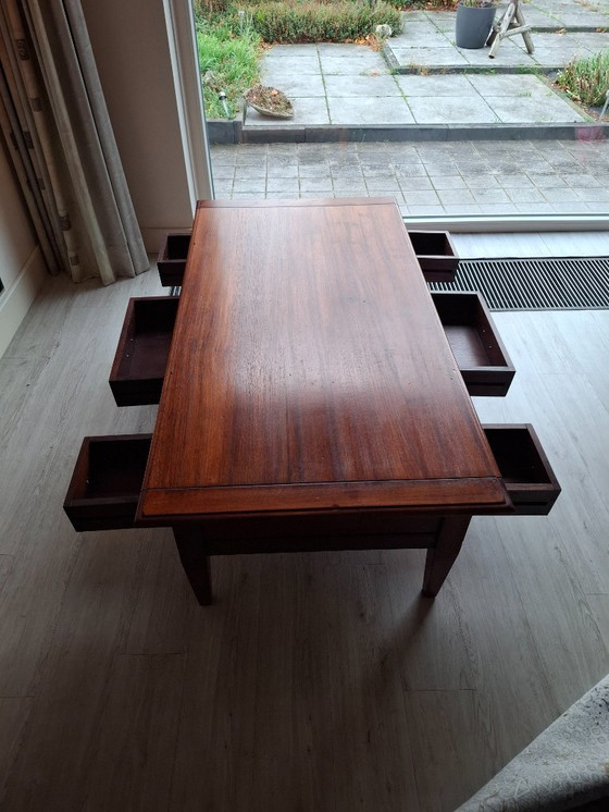 Image 1 of Teak houten Salontafel en bijzettafel te koop