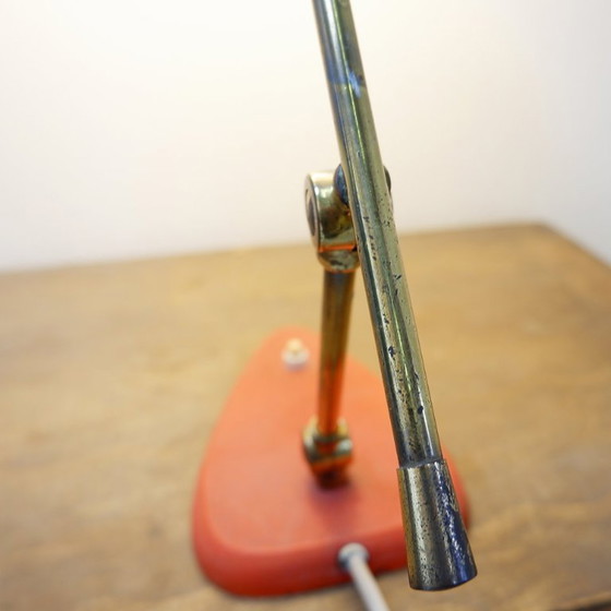 Image 1 of Große italienische Tischlampe aus Metall, moderner Stil der Mitte des 20. Jahrhunderts – 1950er Jahre