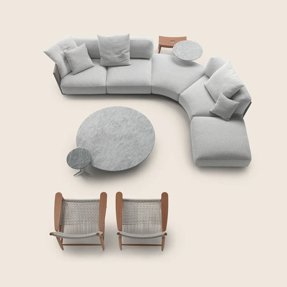 Image 1 of Sofá modular de exterior Flexform Vulcano, 5 piezas, incluye juego de fundas