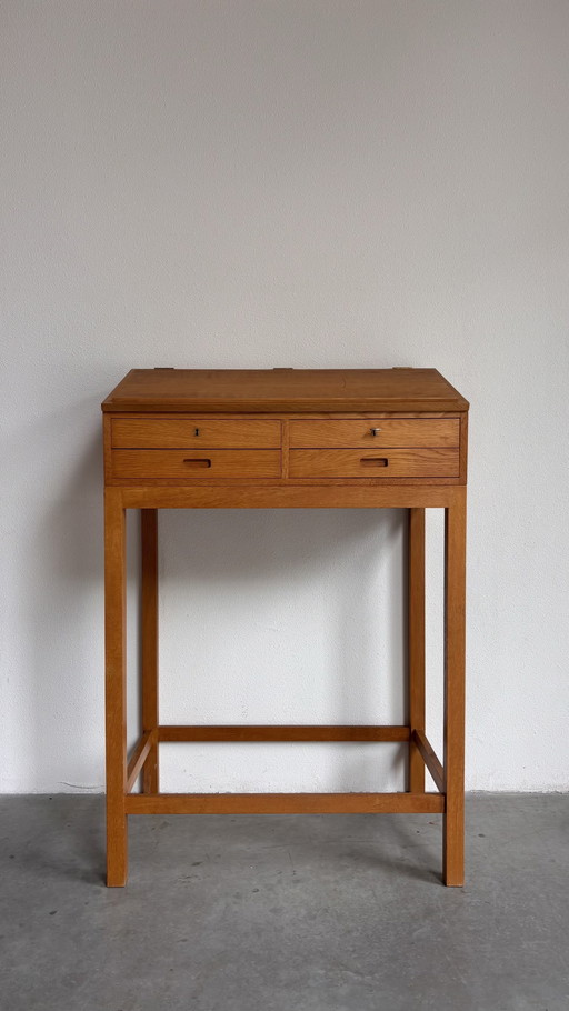 Vintage Rednerpult - Schreibtisch Eiche
