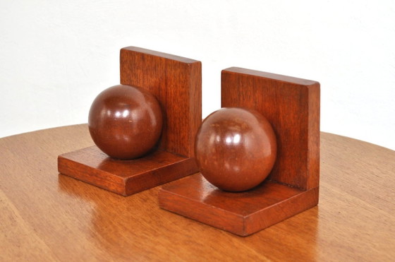 Sujetalibros Art Déco Bauhaus de Roble, años 30 – Objetos decorativos, Wood (photo 3 of 8)