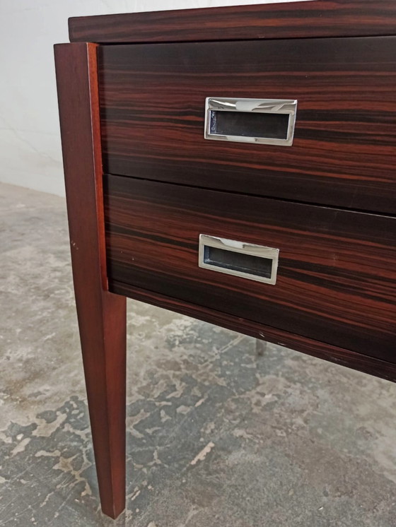 Image 1 of Bureau vintage de style Art déco en ébène de Macassar