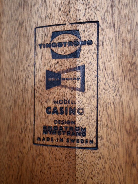 Image 1 of Teakhouten nachtkastje "Casino" van Engström & Myrstrand voor Tingströms