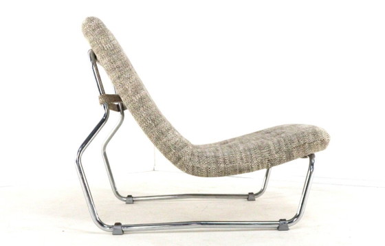 Image 1 of Vintage fauteuil 'Hierden' midcentury nieuwe gestoffeerd