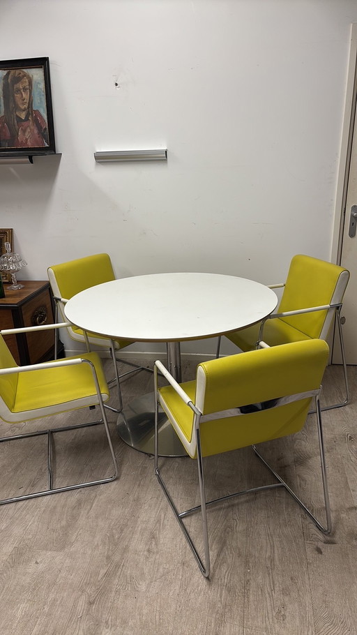 Leolux Eettafel+Stoelen Set