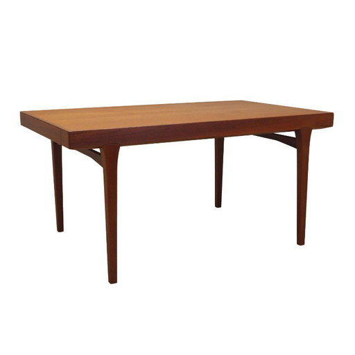 Table en teck, design danois, années 1970, production : Danemark