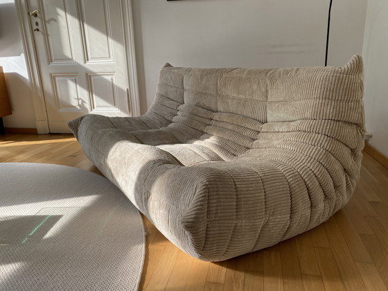 Image 1 of Ligne Roset - Togo - 3-Seater Sofa - Beige Corduroy