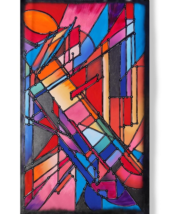 Image 1 of Cubism A1425 - abstract painting XXL