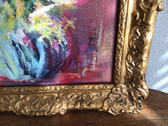 Image 1 of Oil painting in an antique frame