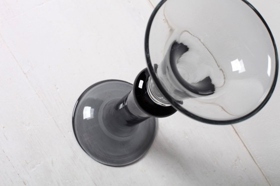 Image 1 of Vintage tweekleurige glazen vaas uit het midden van de 20e eeuw, Portugal, jaren 70.