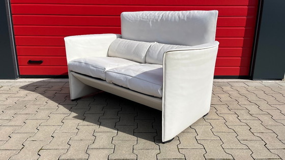 Image 1 of De Sede Design Sofa Type WK 611-02 Leather white - small