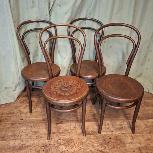 4 französische Bistrostühle Luterma/Thonet
