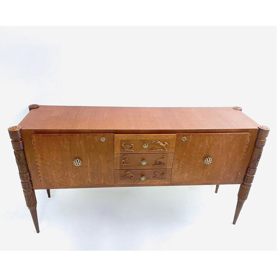 Image 1 of Italiaans dressoir van essenhout uit de Mid Century, Pier Luigi Colli, jaren 1940