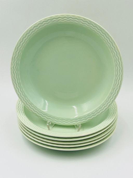Set of 6 Villeroy & Boch Ondine Plates