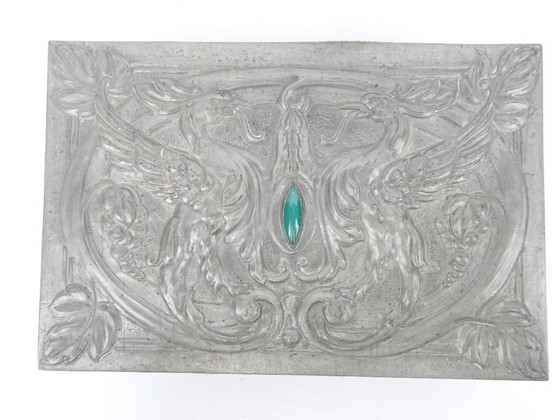 Image 1 of Genuine pewter, signed and numbered. Osiris. Jugendstil. Art Nouveau