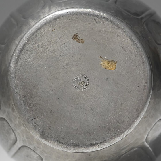 Art Decò Tinnen vaas van Bellotti, jaren 20 – Vazen, Metal (photo 11 of 12)