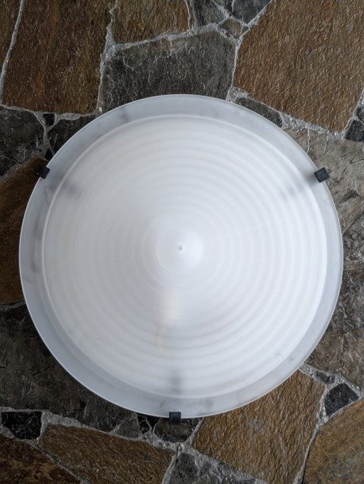 Vintage Massive ceiling light opaline glass – conical shade 1990s