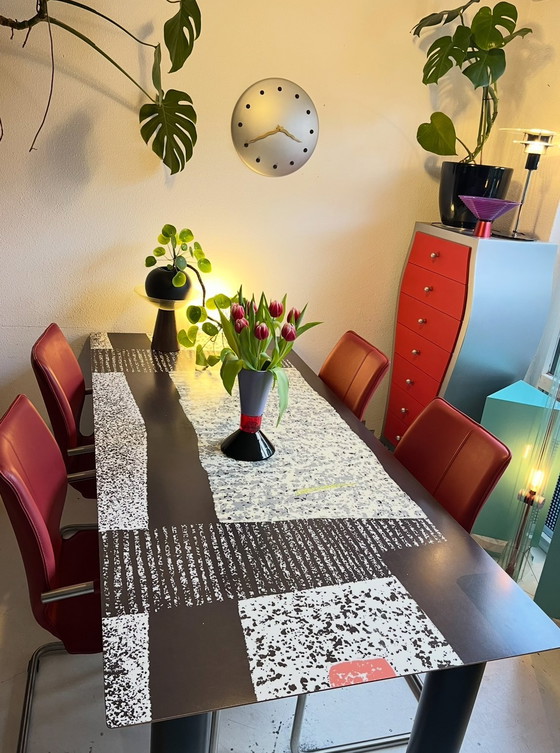 Image 1 of Tavolo da pranzo di design postmoderno di De Rosso, Italia