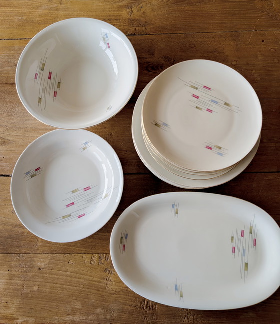 Image 1 of Vintage porseleinen servies - Moschendorf Bavaria, ca. 1950–1957