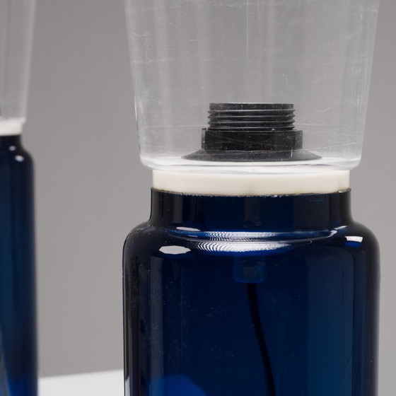 Image 1 of 2x Model 163 Table lamp with Pierre Frey shade