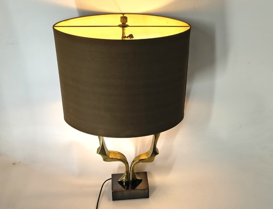 Image 1 of Bronze table lamp by Willy Daro, 1970s