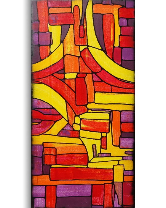 Image 1 of Abstractie A1369 - abstract schilderij XXL