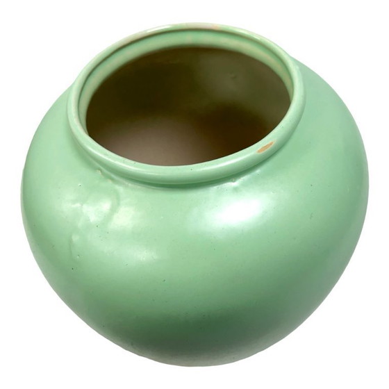 Image 1 of Scheurich 504-20 mintgrüne minimalistische Keramikvase, Deutschland 1970er Jahre