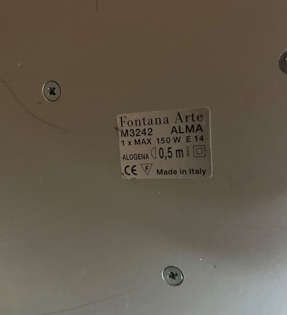 Duo floor lamp and table lamp Fontana Arte model Alma – Floor lights, Glass, Metal (photo 3 of 5)