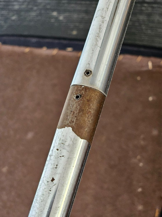 Image 1 of Vintage eettafel met 4x buisstoelen | Bataille & Ibens