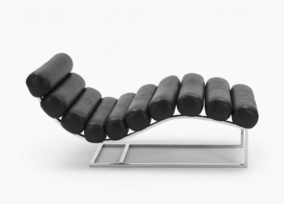 Chaise longue Chair Oviedo, Design Timothy Oulton – Leather, Metal (photo 2 of 8)