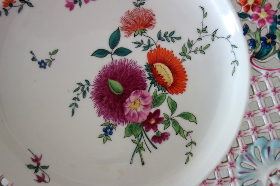 Image 1 of Rares Assiettes Décoratives Murales Porcelaine Herend, Hongrie Vers 1870