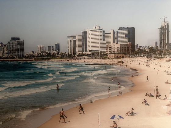 Image 1 of Photo Art By Max Moszkowicz. Tel Aviv Beach Panorama 