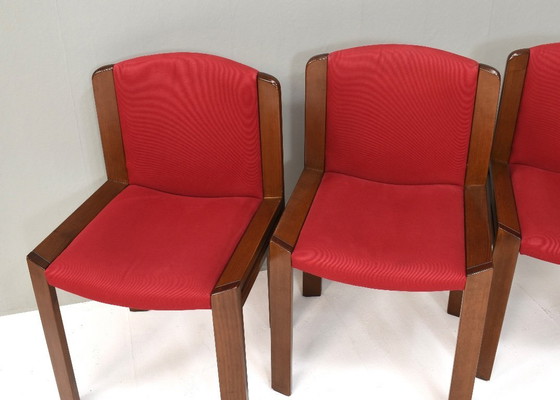 Image 1 of Joe 4x Colombo « modèle 300 » Chaises de salle à manger pour POZZI, Italie – années 1960