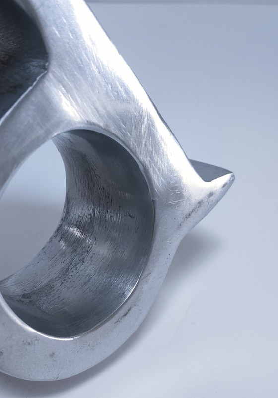 Image 1 of coppia di fermalibri in alluminio pressofuso a forma di "a" e "z"