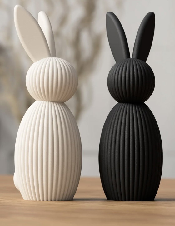 Image 1 of Moderne decoratieve konijnen – minimalistisch en tijdloos