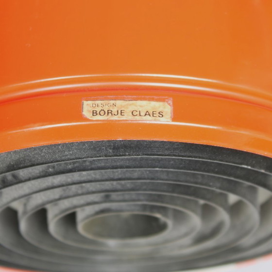 Image 1 of Börje Claes (1941) - lampada da parete arancione - anni '70 - Norlett-Elit, Svezia