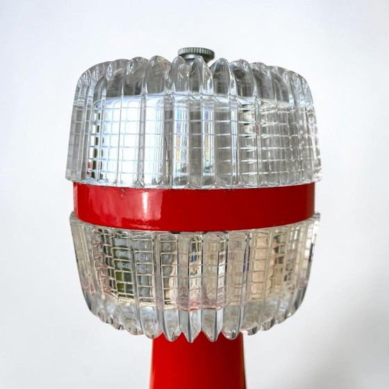 Rode metalen en acryl Mid Century Modern wandlampen, set van 2, jaren 70 – Glass (photo 12 of 14)