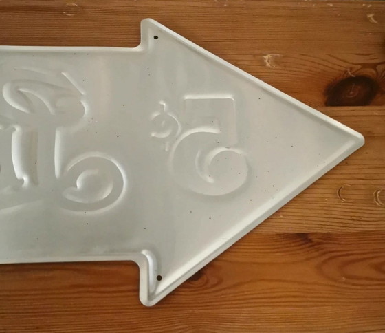 Image 1 of Vintage Pepsi-Cola Sign 🥤 - Metal Arrow