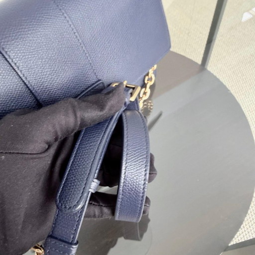 DIOR 30 MONTAIGNE MEDIUM - CAVIALE BLU SCURO CON FINITURE ORO