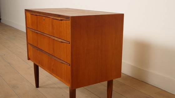 Image 1 of Vintage Deense ladekast | Teak | 3 lades