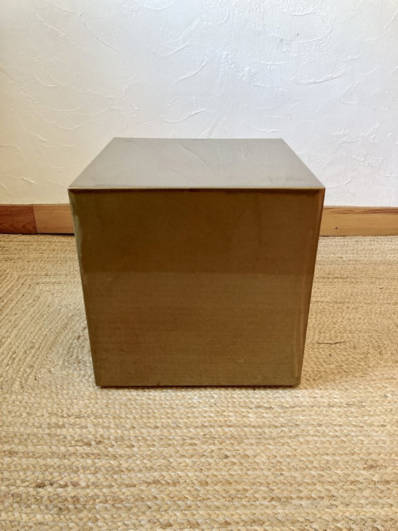 Image 1 of Electro-galvanized metal seat, brass effect. Pharrell Williams / Louis Vuitton fashion show, 2024