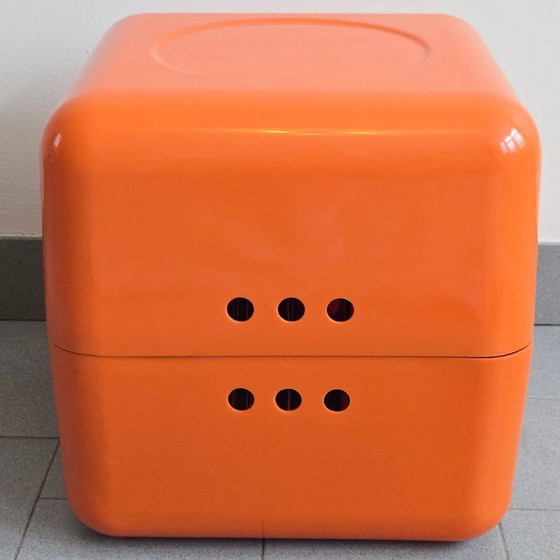 Image 1 of Cubo portadocumenti Jean Garçon vintage degli anni '70 per formato anni '70 Space Age Orange