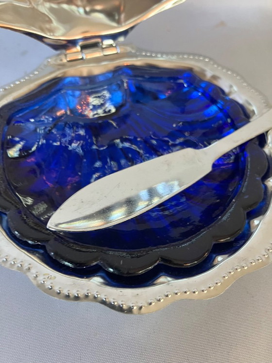Burriera o ciotola per caviale vintage – Servizi da tavola, Glass, Metal (photo 2 of 5)